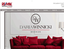 Tablet Screenshot of dariawinnicki.com